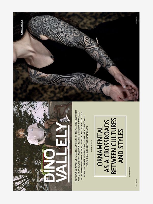 Chat at the top with the French tattoo artist Dino Vallely, Tattoo Life Magazine 135