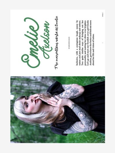 Cover girl: Emelie Axelson, Tattoo Life Magazine 139
