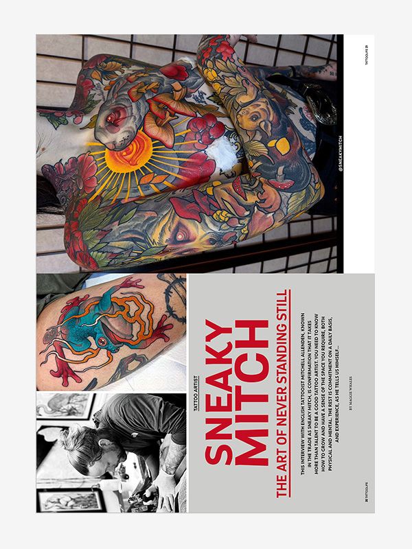 Sneaky Mitch: The art of never standing still, Tattoo Life Magazine 135