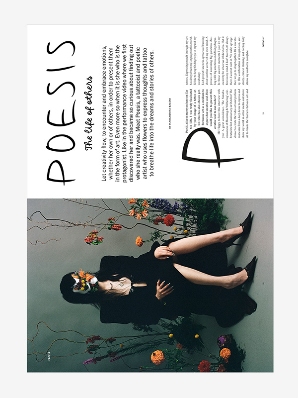 From Berlin, emotion, flowers and botany on skin by Poesis, Tattoo Life Magazine