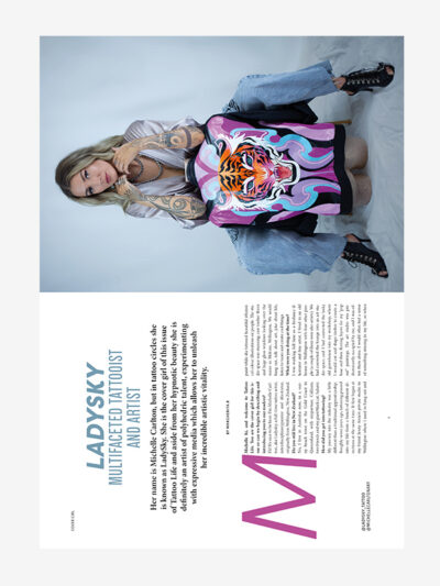 Cover Model LadySky, Tattoo Life Magazine 147 March/April 2024
