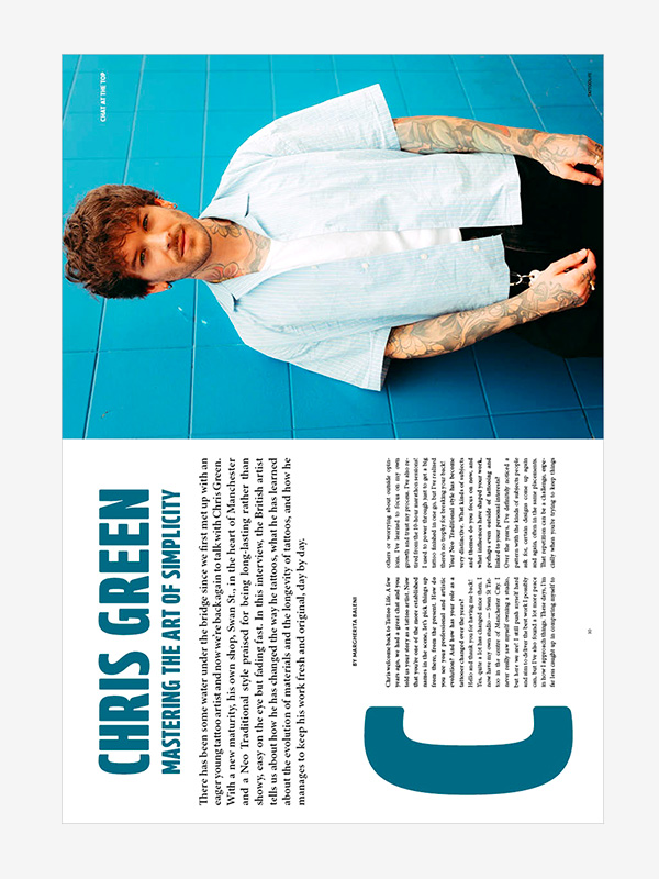 Chat at the top with Chris Green and his Neo Traditional from Manchester