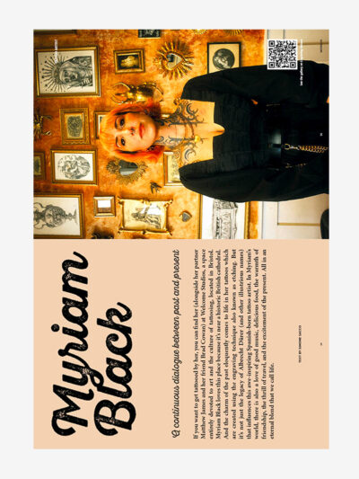 Engraving on skin by British Myriam Black