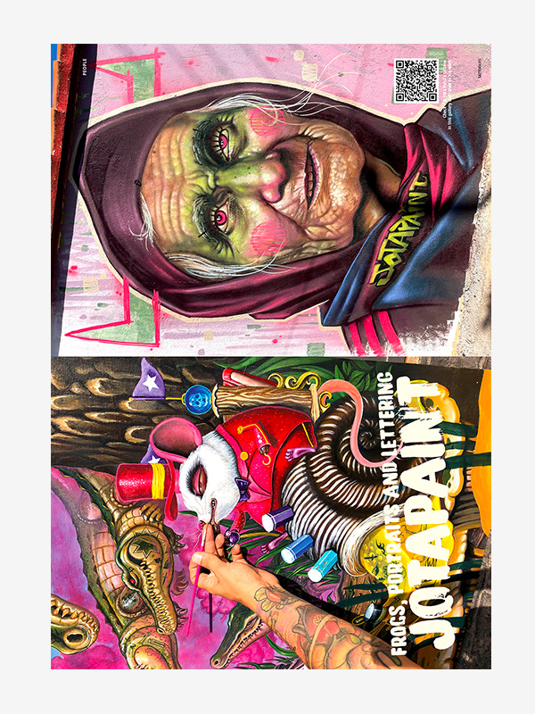 JotaPaint: frogs, portraits and lettering